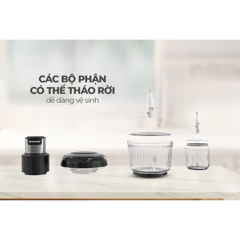 Máy xay thịt đa năng Sunhouse SHD5412 - Công suất 300W - 2 chế độ - Bảo hành chính hãng 12 tháng