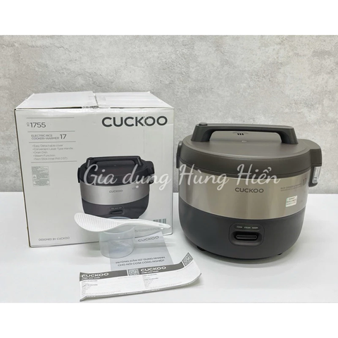 Nồi cơm điện cơ Cuckoo CR-1755 dung tích 3L - Hàng chính hãng bảo hành 24 tháng.