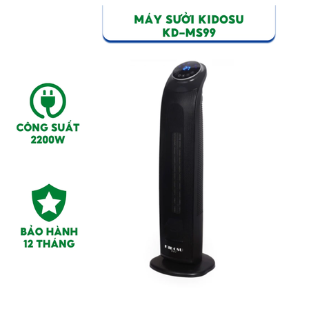 Máy Sưởi Gốm Kidosu KD-MS99 - Công suất 2200W - Bảo Hành Chính Hãng 12 Tháng