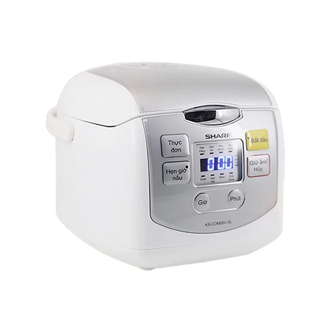 Nồi cơm điện Sharp KS-COM08-SL dung tích 0.72L - Hàng chính hãng bảo hành 12 tháng.