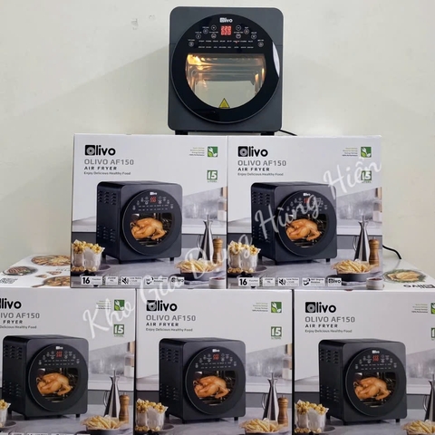 Nồi chiên không dầu Olivo AF150 - Dung Tích 15 lít - Công suất 2500W - Hàng chính hãng bảo hành 24 tháng