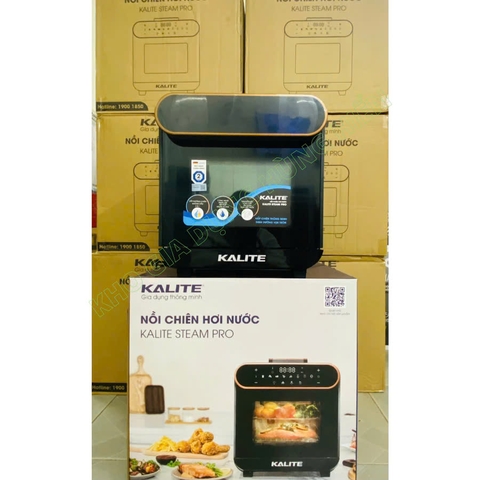 Nồi Chiên Không Dầu Hơi Nước Kalite Steam Pro - Dung tích 15  - Công suất 1500W - Hàng chính hãng bảo hành 24 tháng