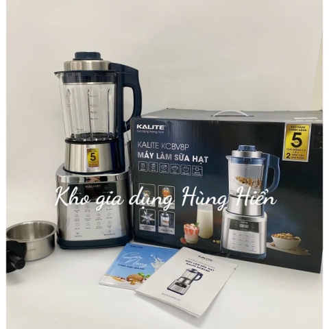 Máy Làm Sữa Hạt Kalite KCBV8P - Dung tích 1.75 lít - Công suất 1800W - Hàng chính hãng bảo hành 24 tháng