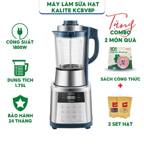Máy Làm Sữa Hạt Kalite KCBV8P - Dung tích 1.75 lít - Công suất 1800W - Hàng chính hãng bảo hành 24 tháng