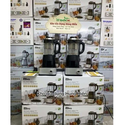Máy làm sữa hạt, nấu sữa đậu nành Olivo CB22 Pro - Dung tích 1.75 lít - Công suất 1800W - Hàng chính hãng bảo hành 24 tháng