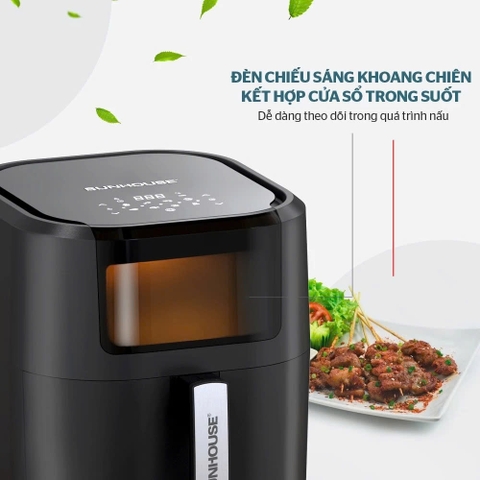 Nồi chiên không dầu Sunhouse SHD4082 Dung tích 9L - Công suất 1800W - Hàng chính hãng bảo hành 12 tháng.
