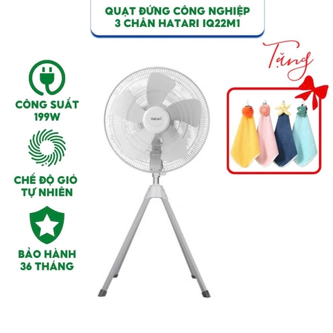 Quạt đứng công nghiệp 4 chân Thái Lan HATARI IQ22M1 - Hàng chính hãng bảo hành 36 tháng