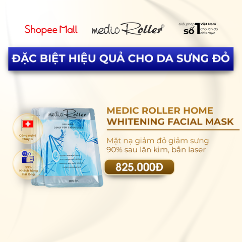 Mặt nạ Giảm Đỏ Home Whitening Facial Mask Medic Roller - Làm Dịu Da, Sáng Da Tức Thì