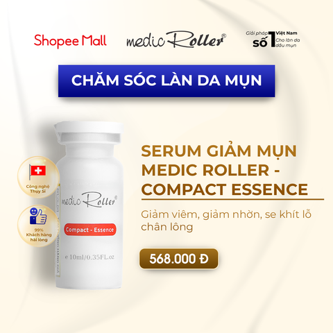 Serum Trị Mụn Medic Roller Compact Essence 10ml - Hiệu Quả, Nhanh Chóng, Tự Nhiên