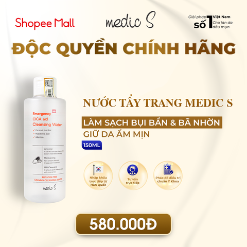 Tẩy trang MedicS - Làm sạch sâu, dịu nhẹ, cho làn da tươi sáng