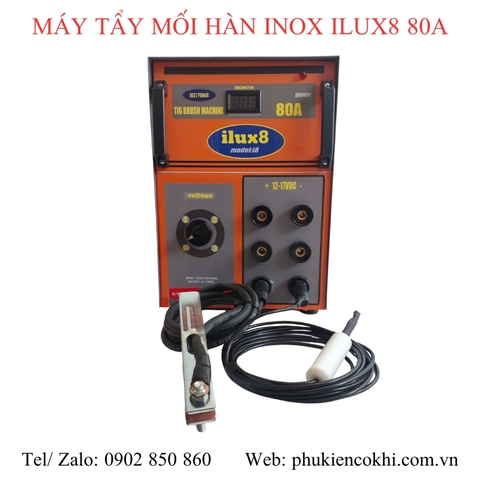 Máy tẩy mối hàn inox ilux8 80A