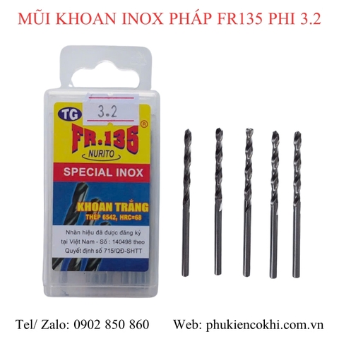 Mũi khoan pháp FR135
