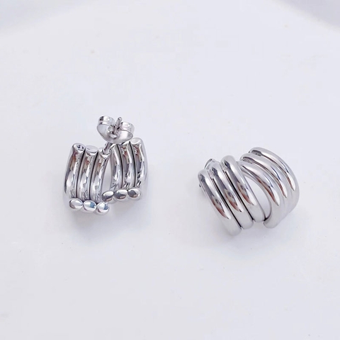 Bông tai titan bạc sọc 2600152