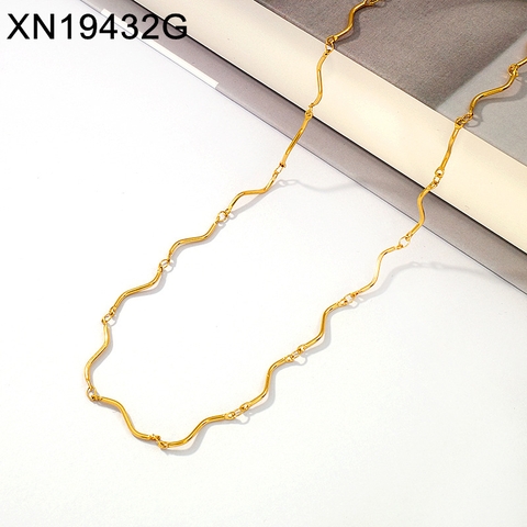 Dây chuyền titan vàng lượn 2600267