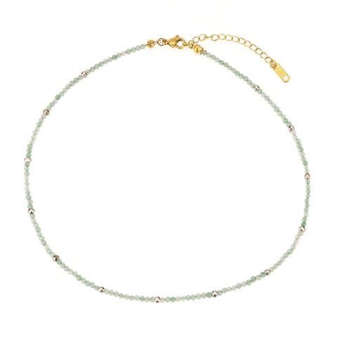Dây chuyền chuỗi hạt xanh lá 2500954