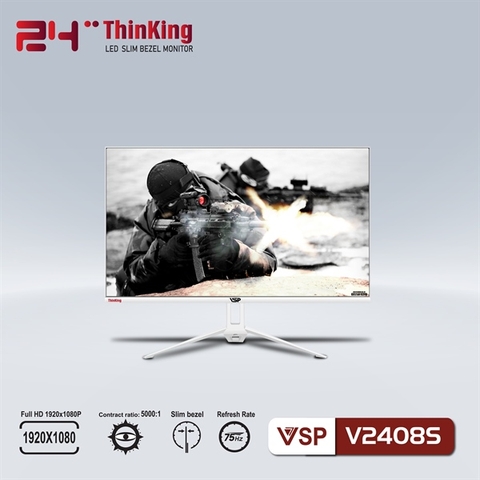 MÀN HÌNH VSP V2408S 24INCH Trắng