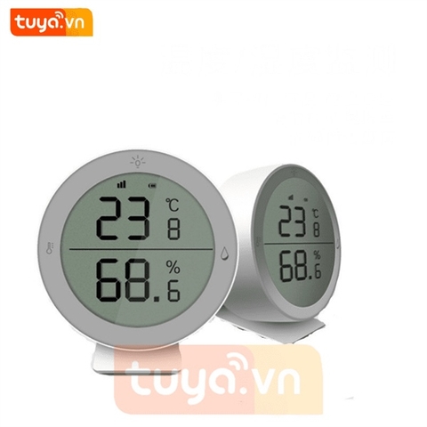 Cảm biến nhiệt độ độ ẩm có màn hinh Zigbee Tuya