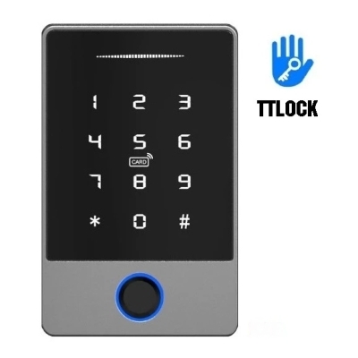 Bộ cửa từ thông minh mở khoá bằng app, thẻ từ, vân tay, passcode ( bộ từ hít 280kg + acecss control ttlock + bát Z + hộp che mưa + nguồn ups 12v 7A + nút EXIT)