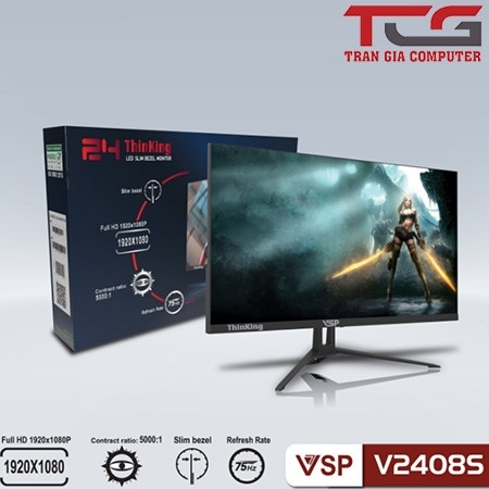 Màn hình LCD VSP 24inch V2408 đen