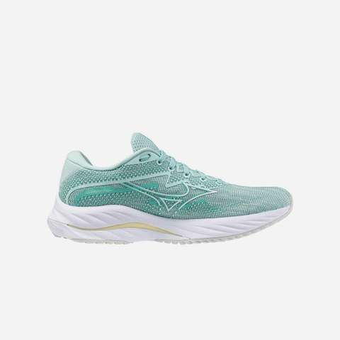 Giày Chạy Bộ Nữ Mizuno Wave Rider 27 D - Xanh Lá