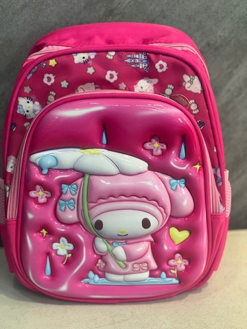 Balo em bé gấu hồng