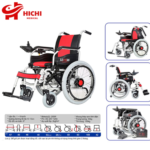 Xe lăn điện Lucass XE-301