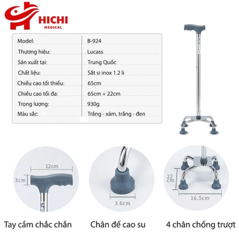 Gậy tập đi Lucass B-24 ( B-924 ) cho người già