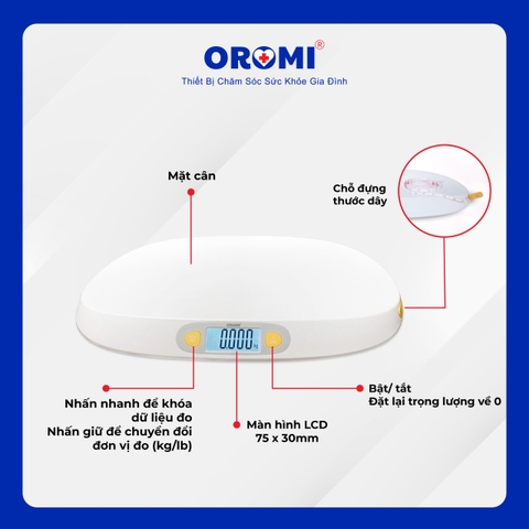 Cân Điện Tử Trẻ Em Kèm Thước Đo - ER7230