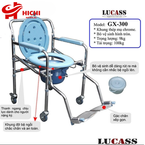 Ghế bộ vệ sinh Lucass GX 300