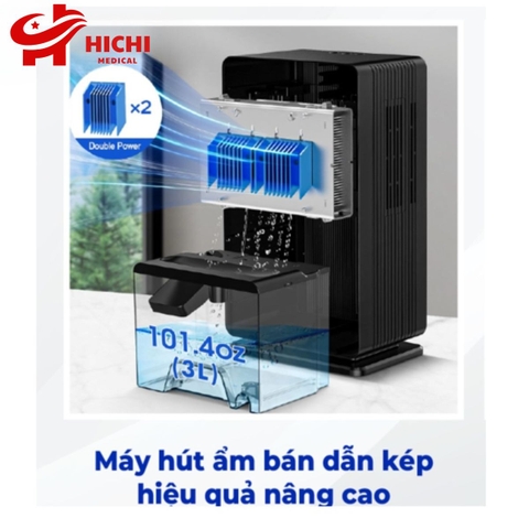 Máy Hút Ẩm Không Khí Thông Minh 3L Oromi YP2118