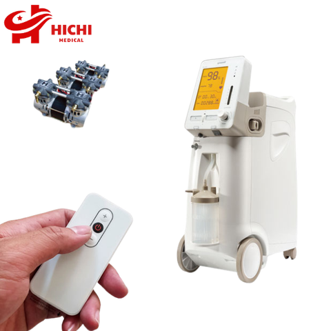 Máy tạo oxy Yuwell 9F-5AW 5L/phút Tích Hợp Đo SPO2 Và Nhịp Tim