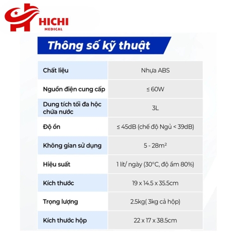 Máy Hút Ẩm Không Khí Thông Minh 3L Oromi YP2118