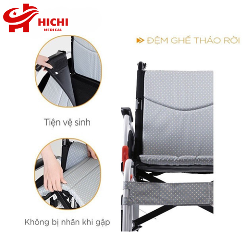 Xe lăn cao cấp Karma Agile tiện lợi dễ sử dụng - Xe lăn đa năng bệ tỳ tay nâng hạ
