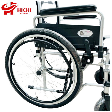 Xe Lăn Bánh Hơi Bệ Tỳ Tay Nâng Hạ Lucass X64L