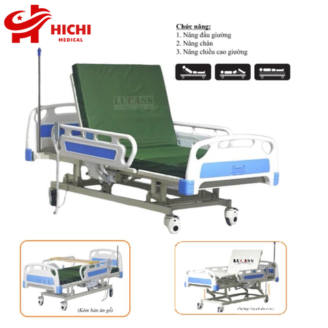 Giường Bệnh Nhân Lucass GB-3E - Giường Điện 3 Chức Năng