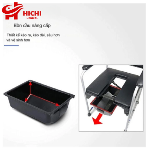 Ghế bô vệ sinh không bánh xe lucass G36