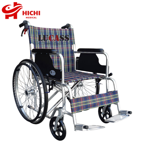 Xe Lăn Lucass X91( CARO ), Xe Lăn Cho Người Già, Xe Lăn Khung Thép Mạ Crom