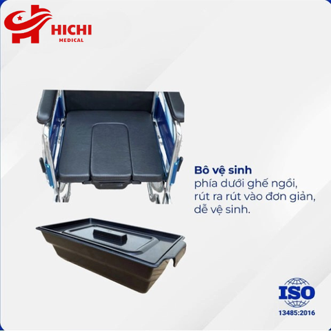 Xe Lăn Có Bô, Ngả Nằm -  OROMI ALK952LBC-46