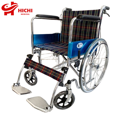Xe Lăn Lucass X91( CARO ), Xe Lăn Cho Người Già, Xe Lăn Khung Thép Mạ Crom