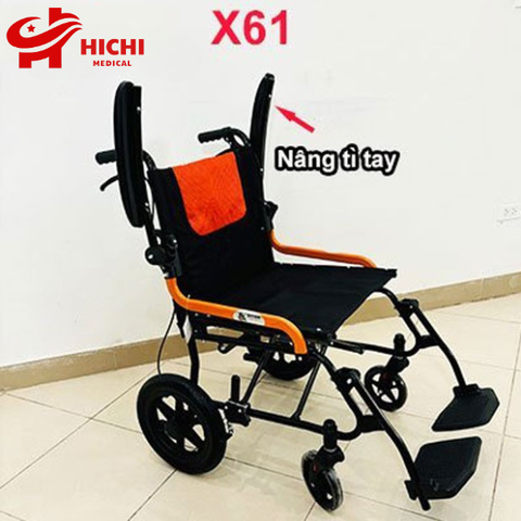 Xe Lăn Lucass X61 Bánh Nhỏ, Xe Lăn Du Lịch, Xe Lăn Cho Người Già