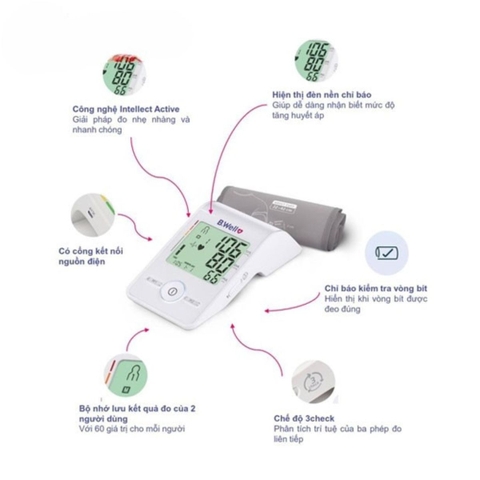 Máy Đo Huyết Áp BWell Swiss MED-55 Nhập Khẩu Thụy Sỹ