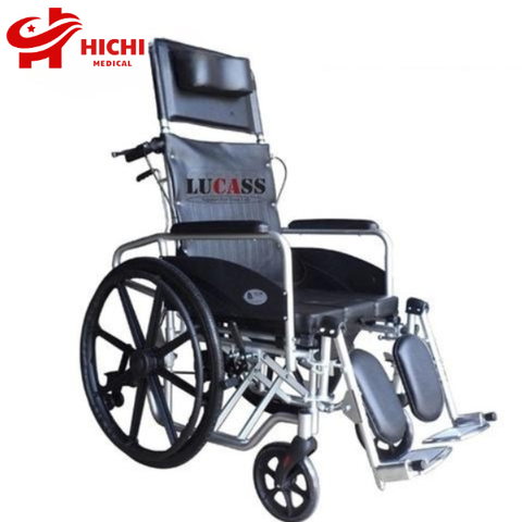 Xe Lăn Hợp Kim Nhôm Cao Cấp Lucass X72 Ngả Nằm Kèm Bô Vệ Sinh