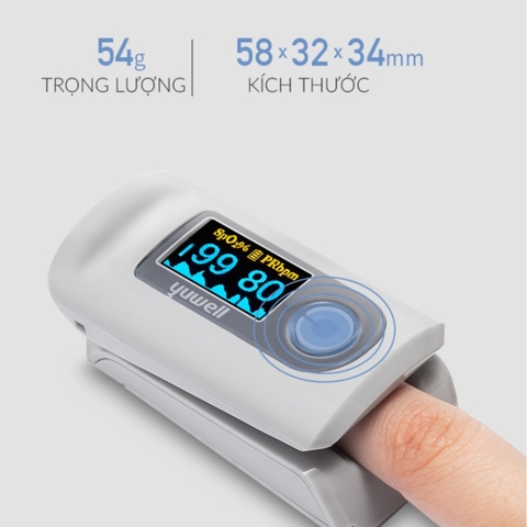 Máy Đo Nồng Độ Oxy Máu Kẹp Ngón Tay Yuwell YX301