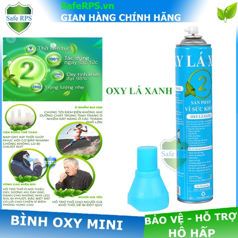 Bình Oxy Xanh Lá Cầm Tay Bỏ Túi - Giải Pháp Tiện Lợi Cho Mọi Tình Huống