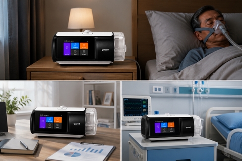 Máy Trợ Thở CPAP Tự Động Yuwell YH-690A – Hỗ Trợ Điều Trị Ngưng Thở Khi Ngủ Hiệu Quả