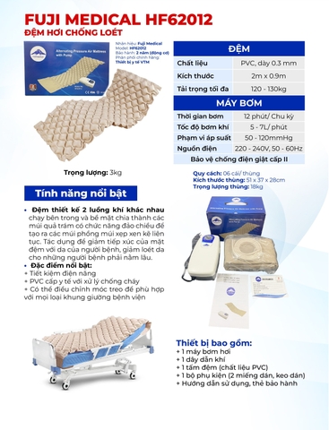 Đệm Hơi Chống Loét Fuji Medical HF62012