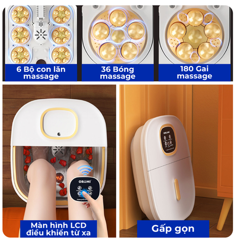 Bồn Ngâm Massage Chân Gấp Gọn ORM-KW275C