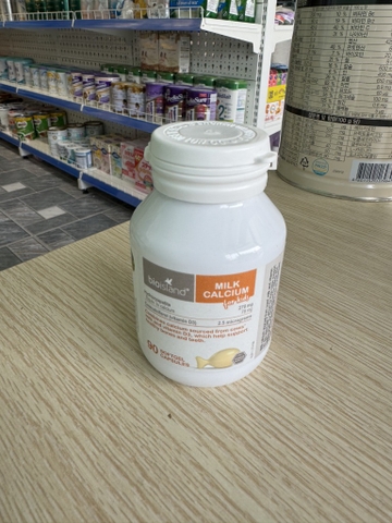 BioIsland Viên Uống Bổ Sung Canxi Milk Calcium Bone Care 90V cho bé