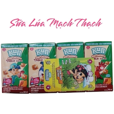 sữa Kun  socola lúa mạch có thạch 100ml- hộp
