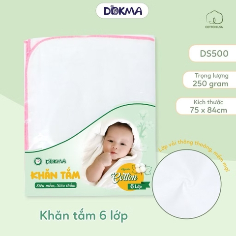 Khăn tắm 6 lớp Dokma